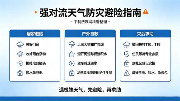 中制法媒网防灾自救学习资料:强对流天气安全避险实操指南 - 配图1