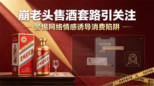 套路营销复刻“卖茶女”骗局!酒业公司被曝“崩老头”模式售贴牌白酒